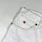 Vintage 2002 Tommy Hilfiger White Baggy Carpenter Jean Shorts