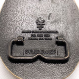 Vintage 90's Georgia State Seal Solid Brass Belt Buckle