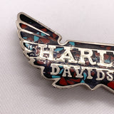 Vintage 1979 Harley-Davidson Mosaic Wing Belt Buckle
