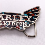 Vintage 1979 Harley-Davidson Mosaic Wing Belt Buckle