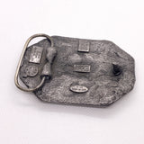 Vintage 1990 Harley Davidson Eagle Black Enamel USA Belt Buckle