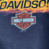 Modern 2007 Harley Davidson Flaming Eagle Long Sleeve T-Shirt