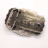 Vintage 80's Harley Davidson Eagle Black Gold Tone Belt Buckle