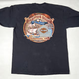 Modern 2007 Harley Davidson Flaming Eagle Long Sleeve T-Shirt