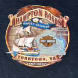 Modern 2007 Harley Davidson Flaming Eagle Long Sleeve T-Shirt