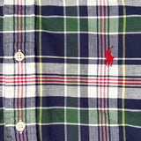 Vintage 90's Polo Ralph Lauren Plaid Short Sleeve Button Up Shirt