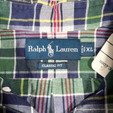 Vintage 90's Polo Ralph Lauren Plaid Short Sleeve Button Up Shirt