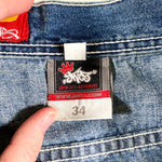 Vintage Y2K JNCO Jeans USA Denim Cargo Shorts