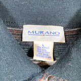 Vintage 80's Murano Wool Blend Collared Sweater