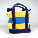 Vintage Y2K LL Bean Striped Mini "JAL" Boat and Tote Bag