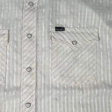 Vintage 80's Wrangler Pearl Snap White Short Sleeve Western Shirt