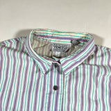 Vintage 90’s Venezia Sportswear Striped Short Sleeve Button-Up Shirt