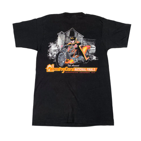 Vintage 90's Motorcycle Drag Racing Pocket T-Shirt