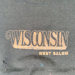 Vintage 90's West Salem Wisconsin Thrashed Crewneck Sweatshirt