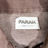 Vintage 80's Farah Brown Denim Trucker Jacket
