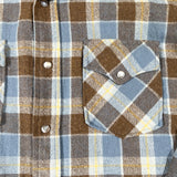 Vintage 70's Pendleton Western Wear Wool Plaid Pearl Snap Shirt