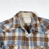 Vintage 70's Pendleton Western Wear Wool Plaid Pearl Snap Shirt