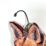 Vintage 80's Stupell Hand-Painted Fox Dapper Gentleman Hanger