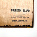 Vintage 70s "Tuffy" Hand-Screened Bulletin Board Wall Art