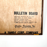 Vintage 70s "Tuffy" Hand-Screened Bulletin Board Wall Art