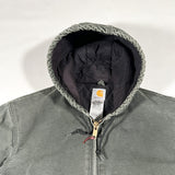 Vintage 2008 Carhartt J130 MOS Moss Green Hooded Jacket