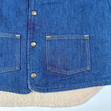Vintage 1988 Carhartt 8SVT Sherpa Lined Denim Work Vest