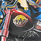 Vintage 1992 Taz Rebel Rider Looney Tunes Sweatshirt