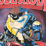 Vintage 1992 Taz Rebel Rider Looney Tunes Sweatshirt