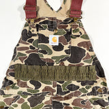 Vintage 1985 Carhartt BU103 Duck Camo Hunting Overalls