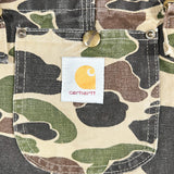 Vintage 1985 Carhartt BU103 Duck Camo Hunting Overalls