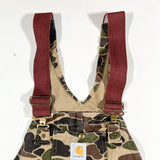 Vintage 1985 Carhartt BU103 Duck Camo Hunting Overalls