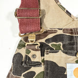 Vintage 1985 Carhartt BU103 Duck Camo Hunting Overalls