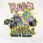 Vintage 80's Road Monster Born 2 Blast Cropped Tank Top T-Shirt