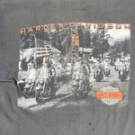 Vintage 90's Waugh Harley Davidson Orange VA T-Shirt