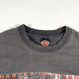 Vintage 90's Waugh Harley Davidson Orange VA T-Shirt