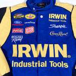 Vintage Y2K Irwin Tools NASCAR Racing Jacket