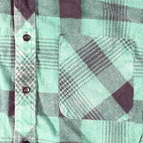 Vintage 90’s Wilderness Green Plaid Flannel Shirt
