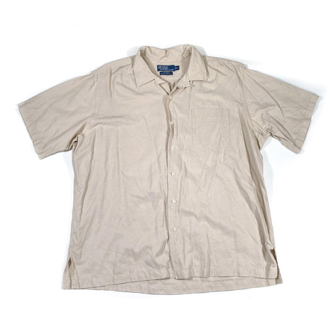 Vintage 90's Polo Ralph Lauren Caldwell Silk Blend Loop Collar Shirt