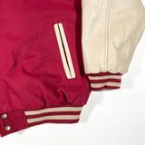 Vintage Y2K Virginia Tech Hokies Varsity Wool Leather Jacket