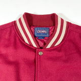 Vintage Y2K Virginia Tech Hokies Varsity Wool Leather Jacket