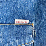 Vintage 90's Carhartt Denim Western Pearl Snap Shirt