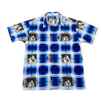 Vintage Y2K Seals Cartoon Plaid Button Up Shirt