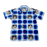 Vintage Y2K Seals Cartoon Plaid Button Up Shirt