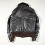 Vintage 80’s L.L. Bean Leather Bomber Jacket Sherpa Lined Jacket