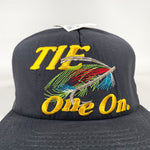 Vintage 90's Tie One On Fly Fishing Hat