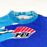 Vintage 90's Rev Street Sports Turn One Motorcycle Racing T-Shirt