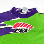 Vintage 90's Rev Street Sports Turn One Motorcycle Racing T-Shirt