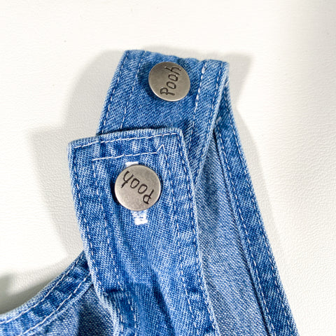 winnie the pooh denim dress Vintage 90's Winnie the Pooh Denim Dress – CobbleStore Vintage