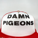 Vintage 80's Damn Pigeons Poop Novelty Trucker Hat