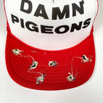 Vintage 80's Damn Pigeons Poop Novelty Trucker Hat